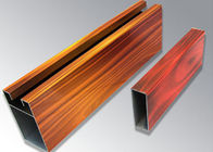 Wood  Metal Rectangle Aluminum Veneer Panel ,  Decorative Materials Aluminum Solid Panel