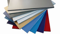 4*8 feet 5318 Silver Metallic Color A2 / B1 Fireproof Aluminum Panel Curtain Wall
