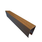 Wood Grain Metal Ceiling Panels Rectangular / Aluminum Composite Panel Cladding 