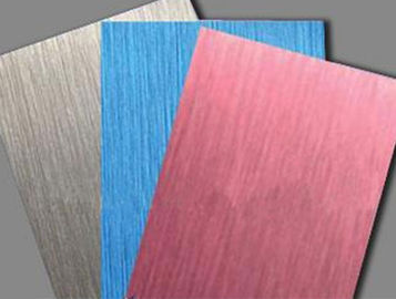 Spray Painted Brushed Aluminium Composite Panel Temperature Resistance