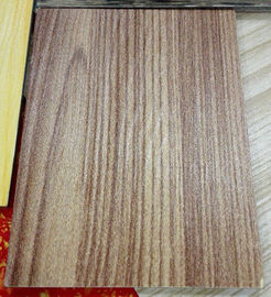 Natural Wooden Texture Color Coated Aluminum Coil , Textured Aluminum Trim Coil 