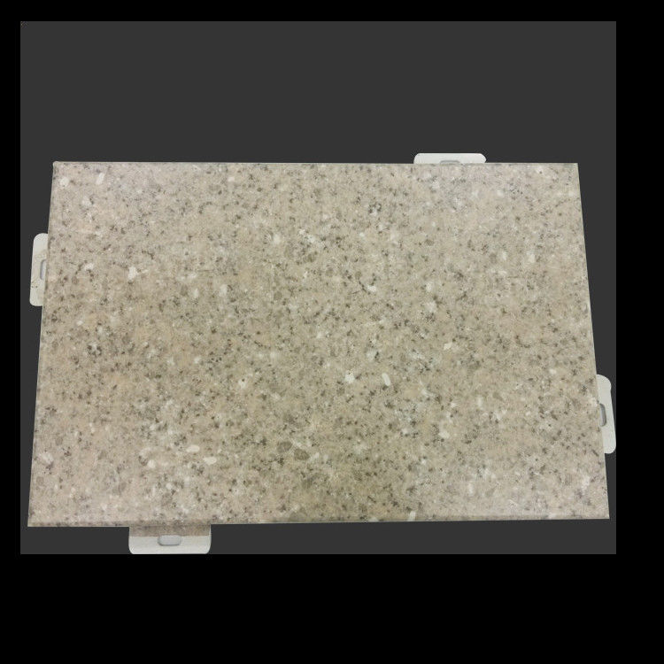 ASTM D3363 B117 Aluminum Veneer Panel With Marble Granite Texture Light Weight High Rigidity