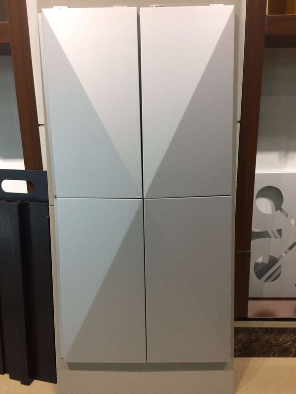 Artistic Design White Aluminum Panel Curtain Wall PVDF Coating ACP