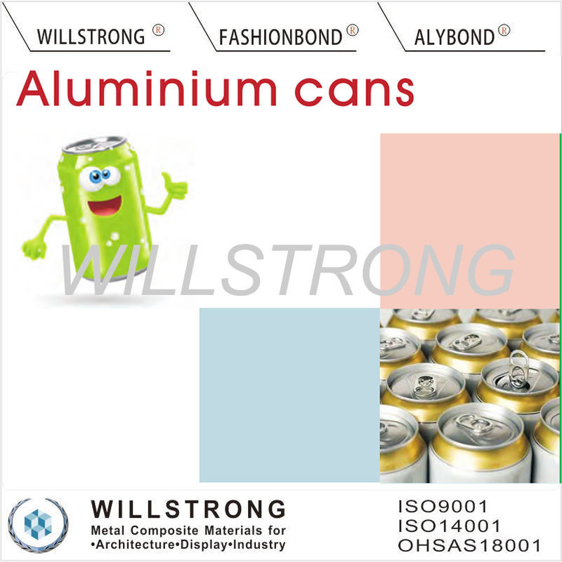 Acid Or Alkali Proof Color Coated Aluminum Coil For Beer Cans / Aluminium Colour Coated Sheet
