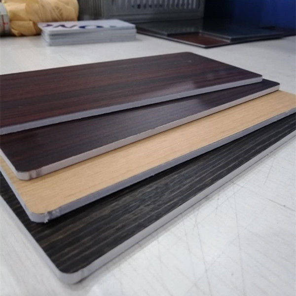 Fireproof Core Wood Grain Aluminum Composite Panel For Room Decoration